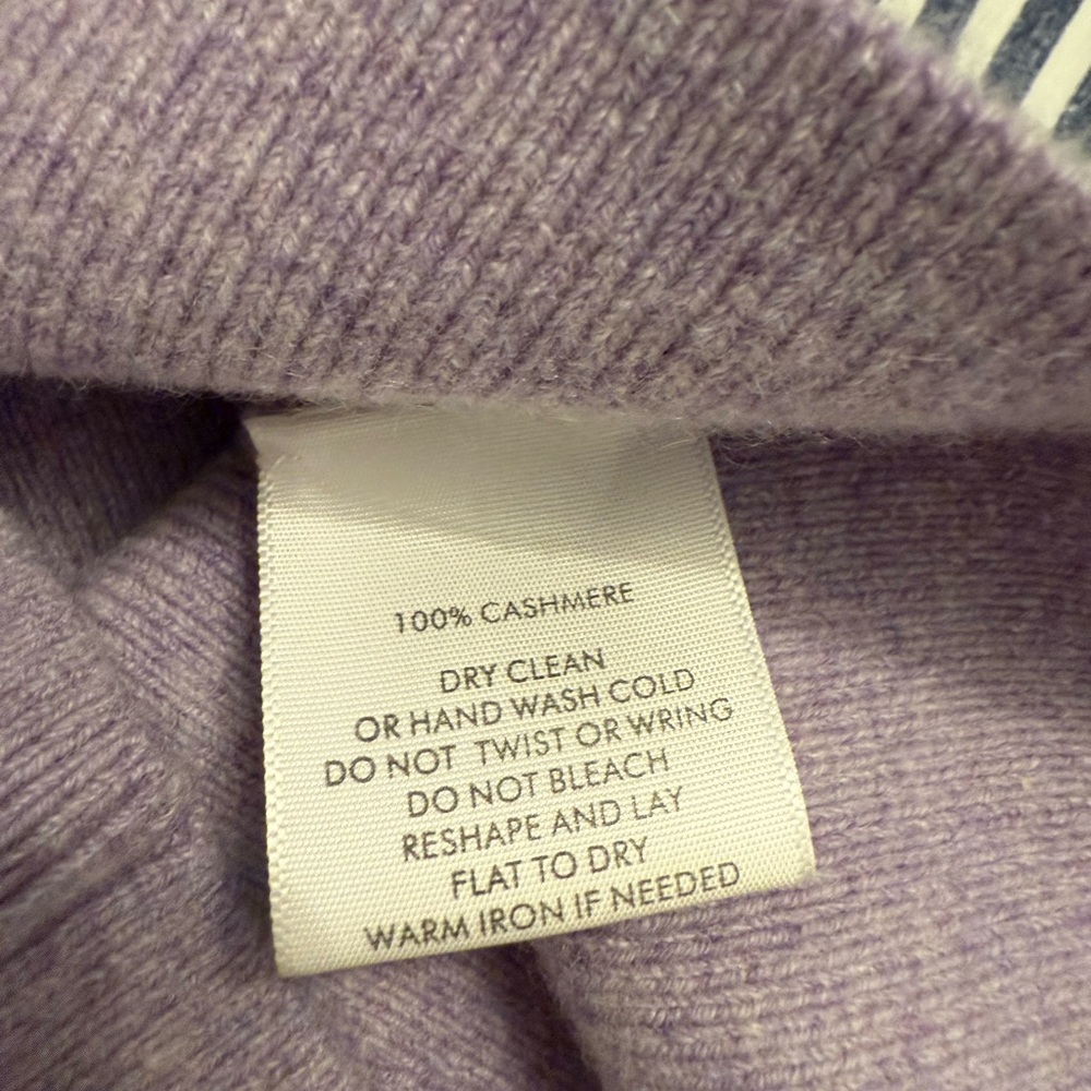 White + Warren 100% Cashmere Soft Iris Heather Tank Tube Top - NWT. Size S - Picture 6 of 6